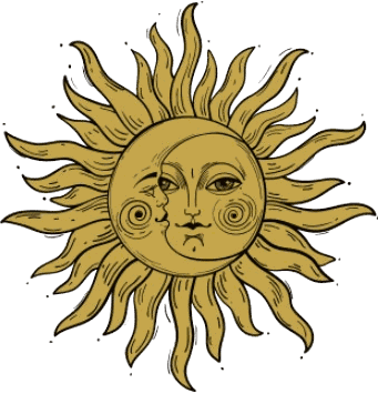 Alchemical image of Sol and Luna united