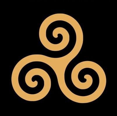 Triskelion or triple spiral