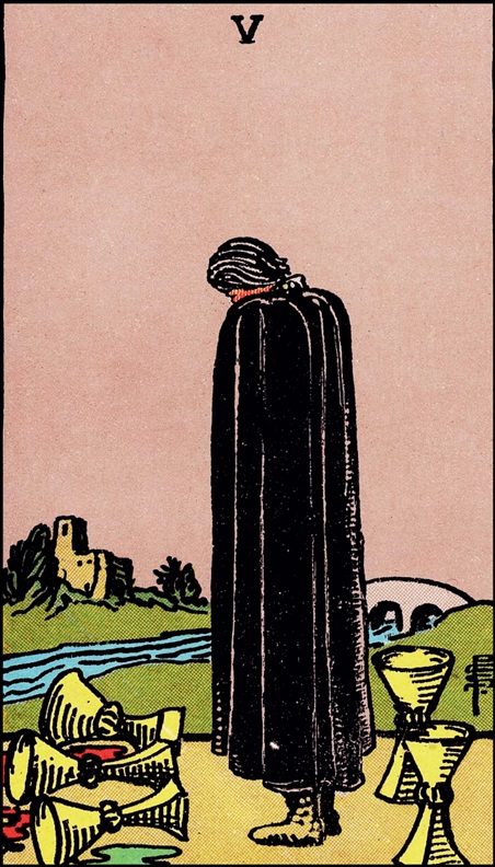 Five of Cups tarot card