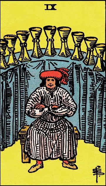 Nine of Cups tarot card