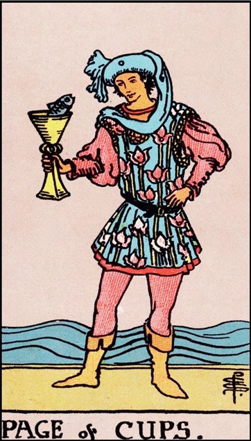 Page of Cups tarot card