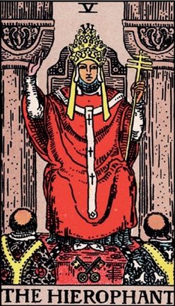 The Hierophant tarot card
