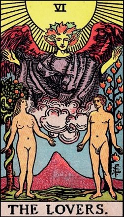 The Lovers tarot card