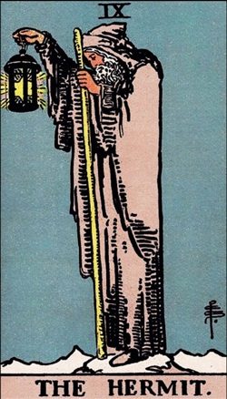 The Hermit tarot card