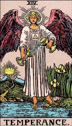 Temperance tarot card