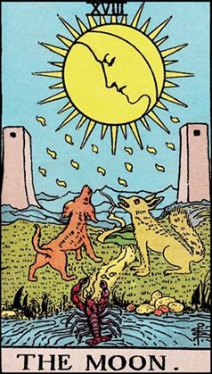 The Moon tarot card