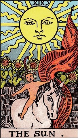 The Sun tarot card