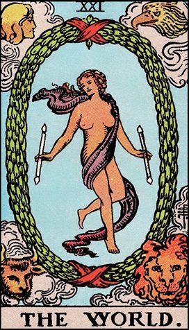 The World tarot card
