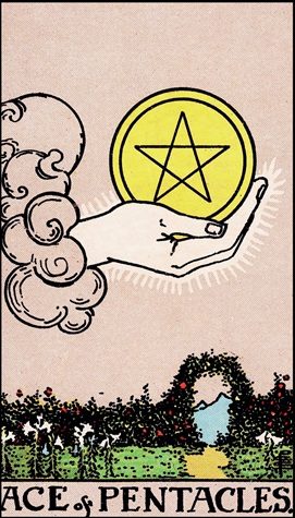 Ace of Pentacles tarot card