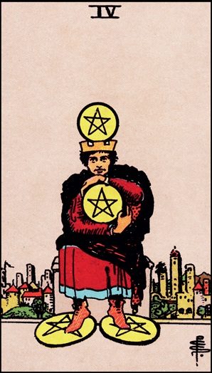 Four of Pentacles tarot card