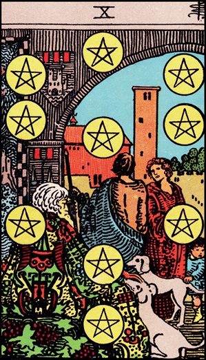 Ten of Pentacles tarot card