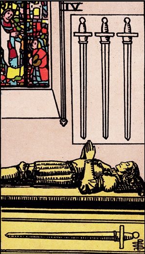 Four of Swords tarot card