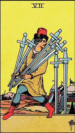 Seven of Swords tarot card