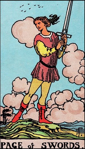 Page of Swords tarot card