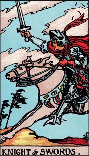 Knight of Swords tarot card