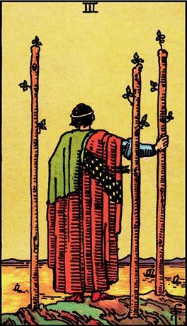 Three of Wands tarot card