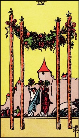 Four of Wands tarot card