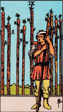 Nine of Wands tarot card